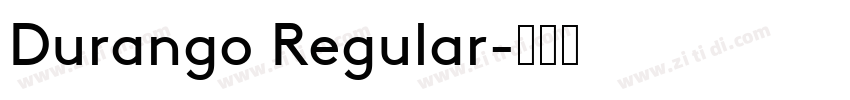 Durango Regular字体转换